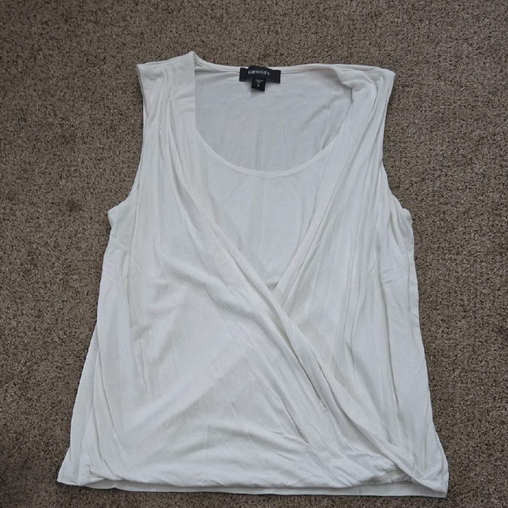 Kane sleeveless wrap-style top - Size S